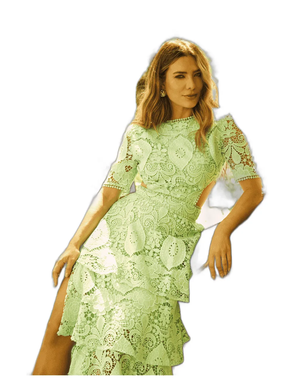Vestido Livia, na modelo