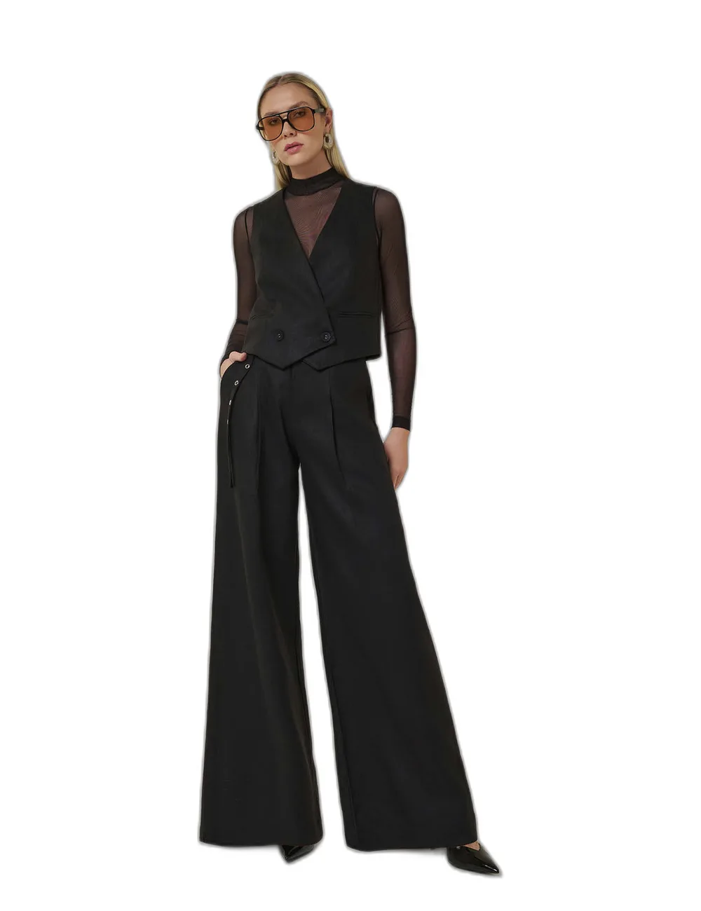 Blusa Virginia, na modelo
