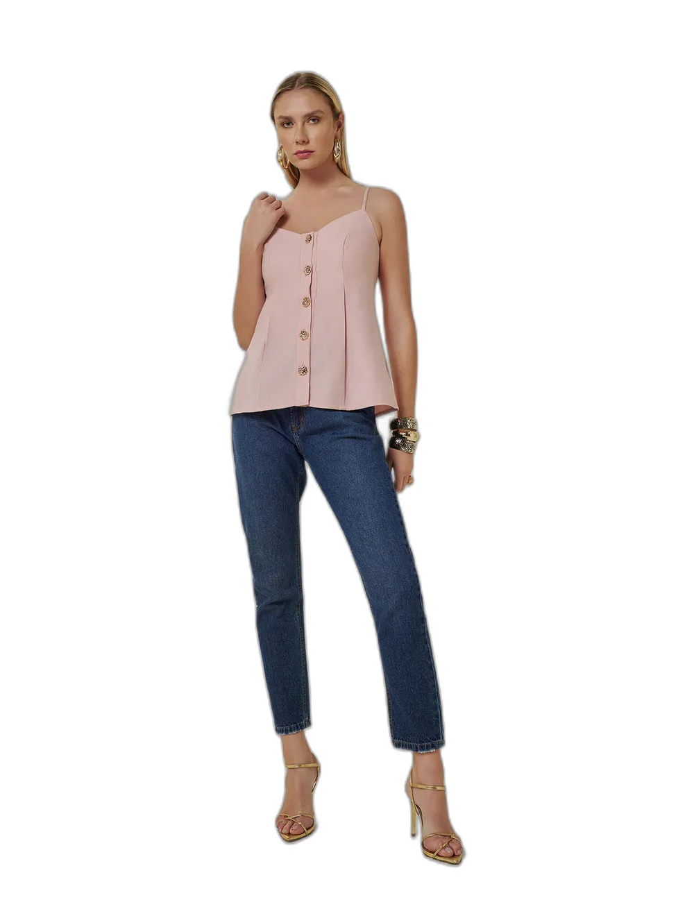 Blusa Helena, na modelo