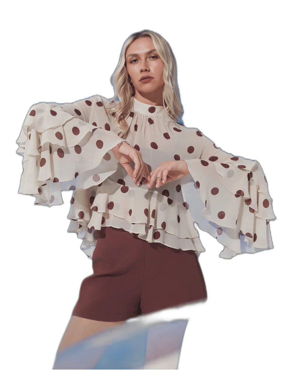Camisa Olivia, na modelo