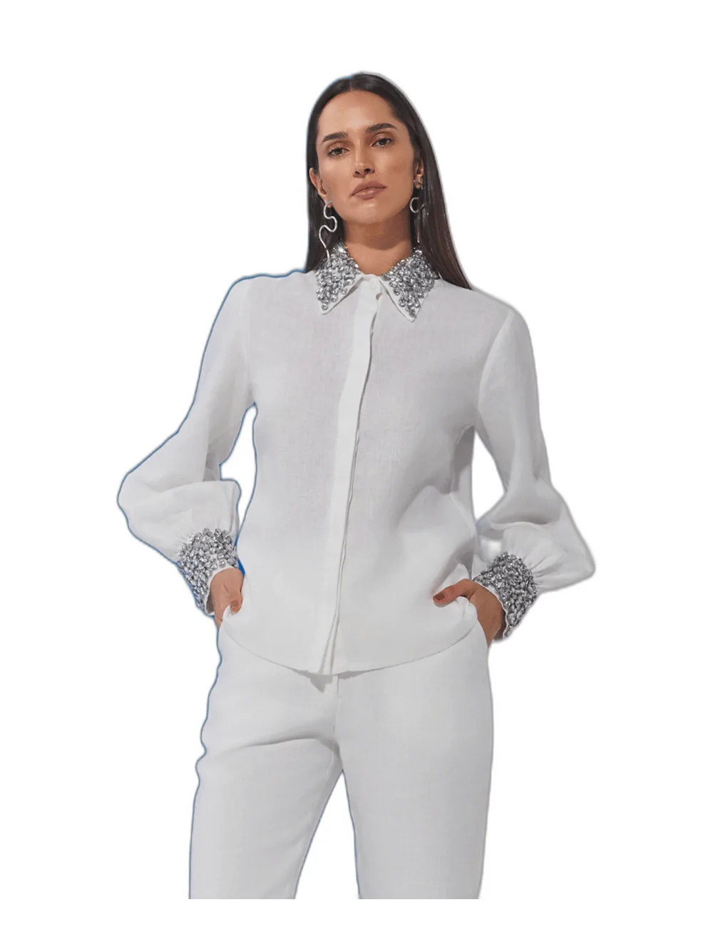 Camisa Carol, na modelo
