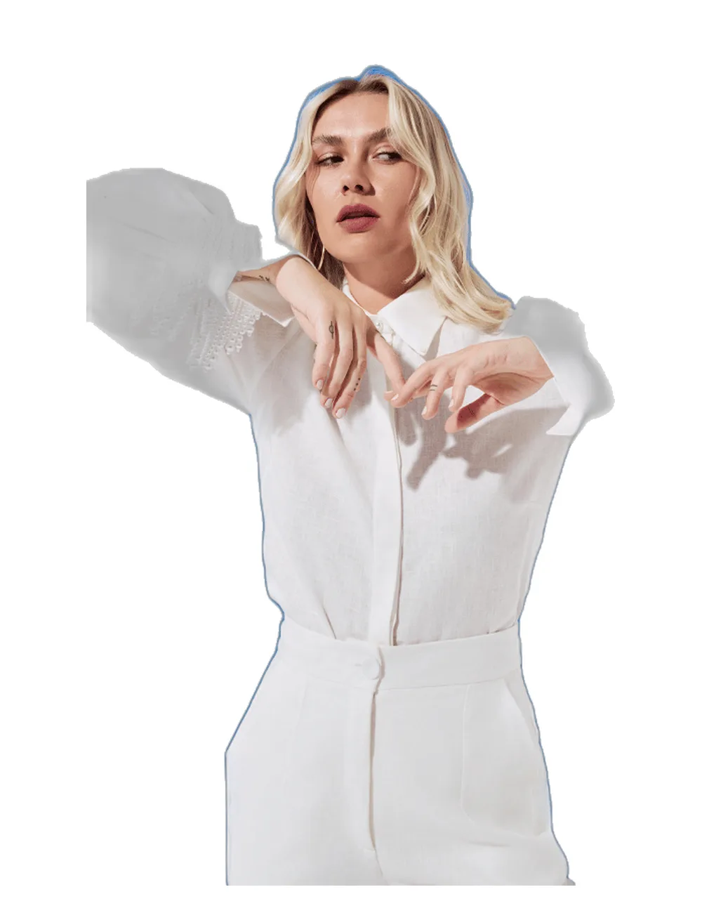 Camisa Carol, na modelo