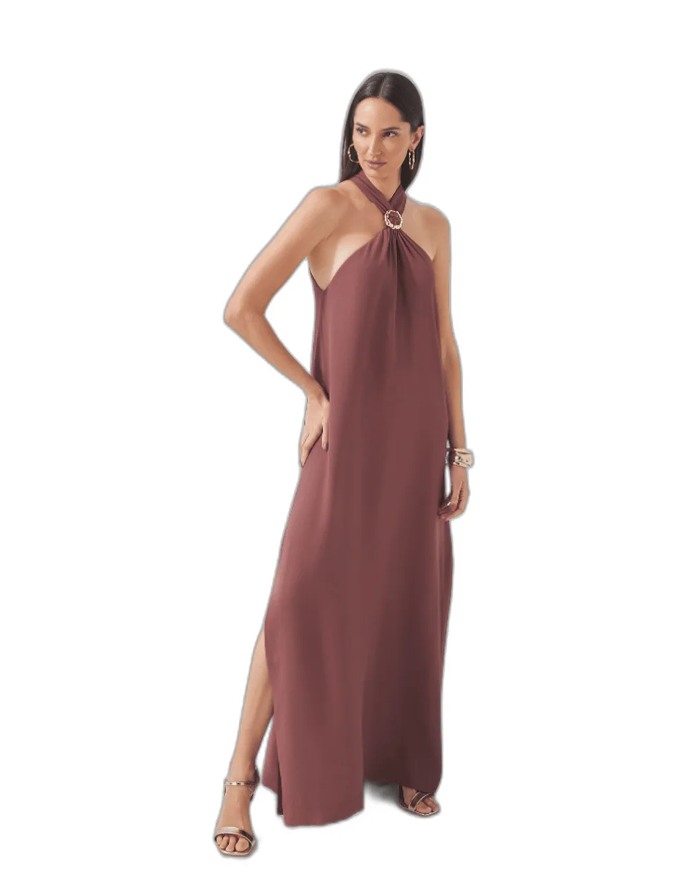 Vestido Ana Vitoria, na modelo
