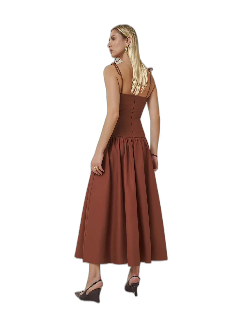 Vestido Agnes, na modelo