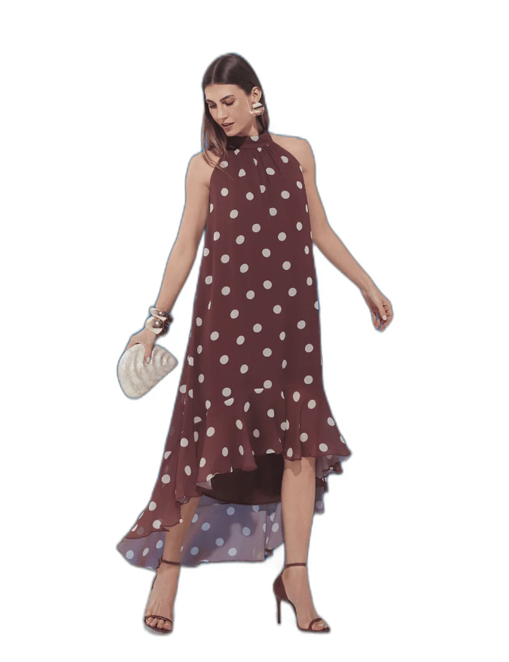 Vestido Elaine, na modelo