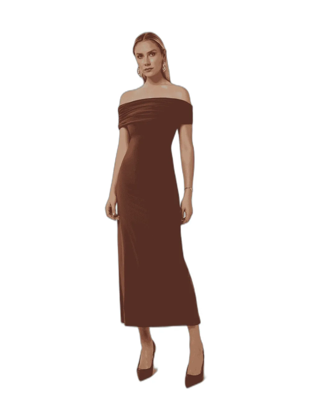 Vestido Luna, na modelo