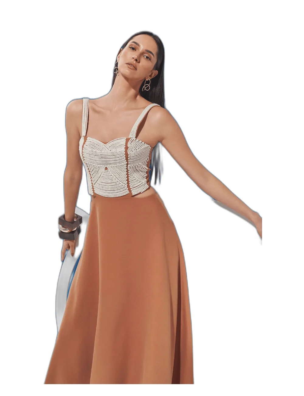 Vestido Livia, na modelo