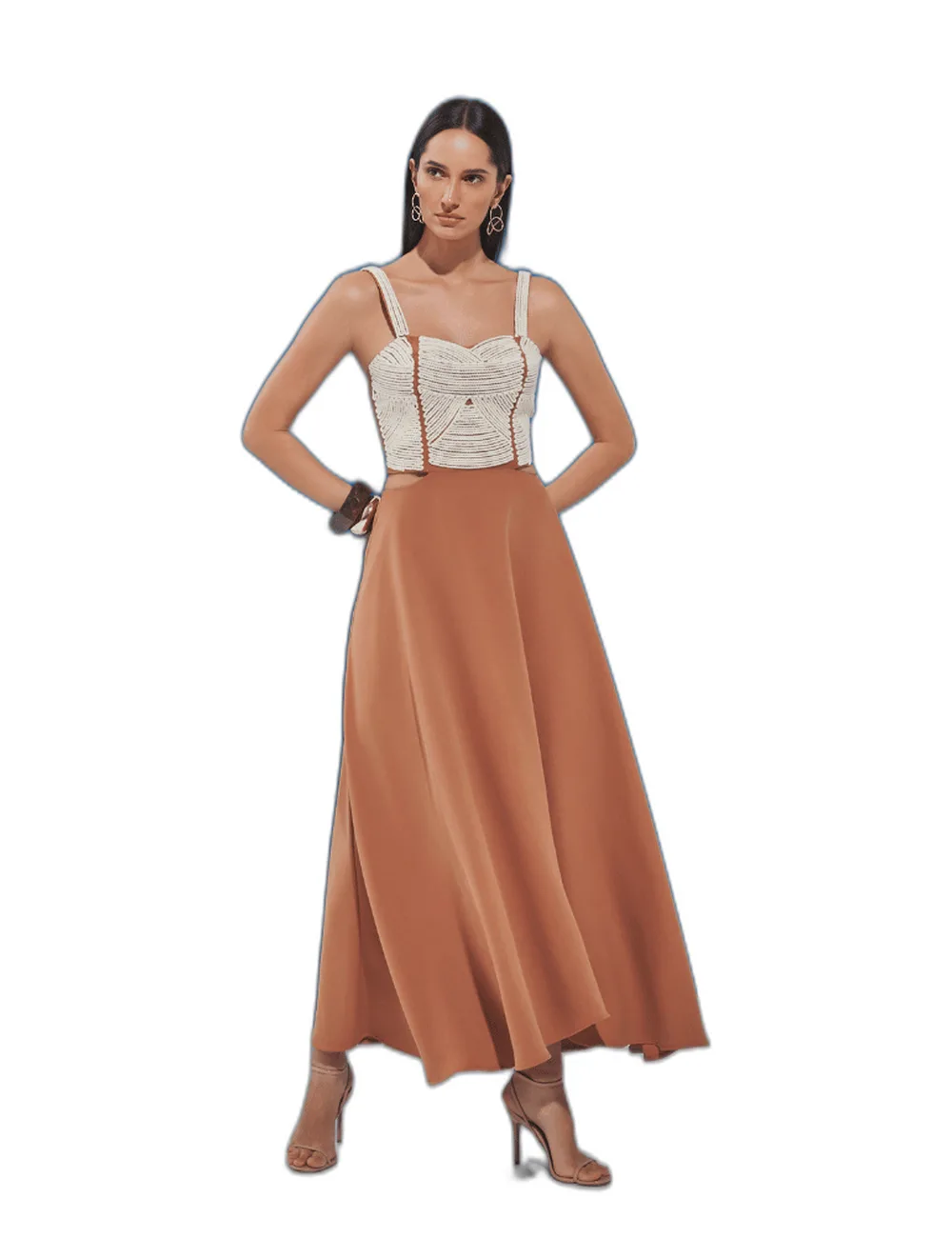 Vestido Livia, na modelo