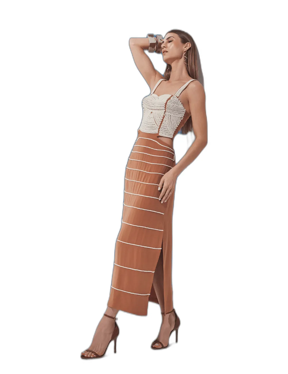 Vestido Serena, na modelo