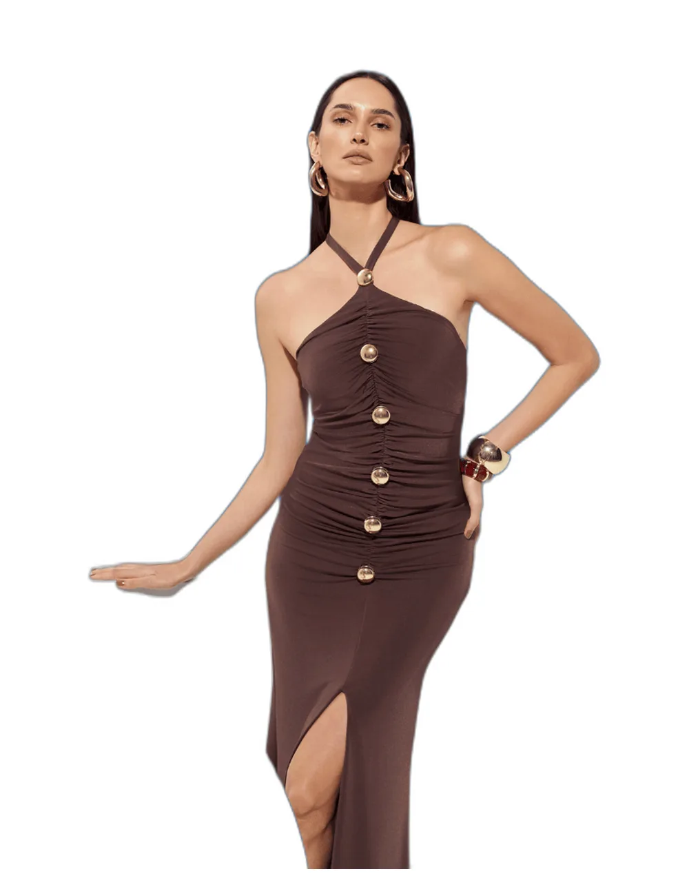 Vestido Ingrid, na modelo