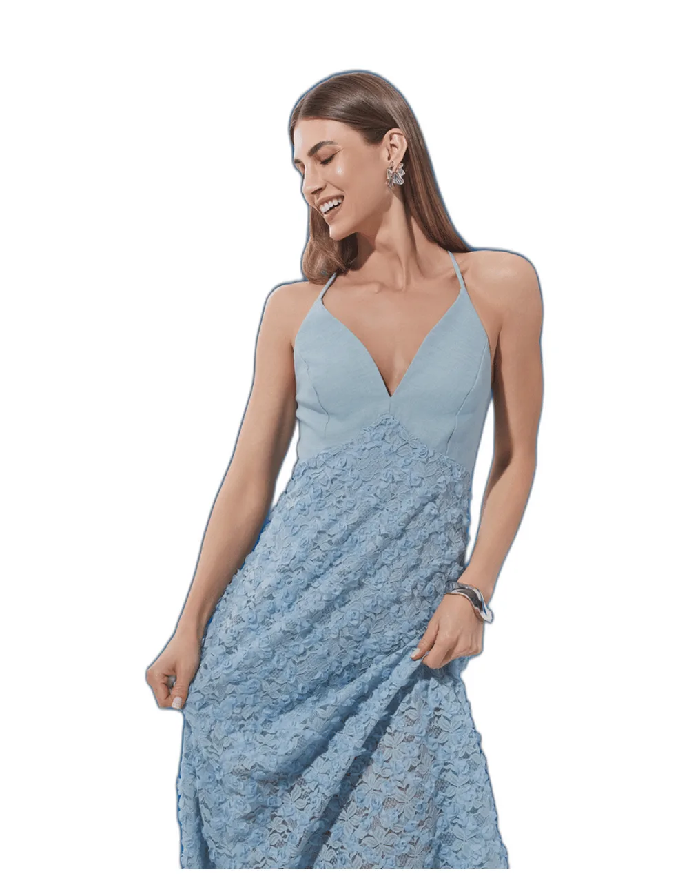 Vestido Luara, na modelo