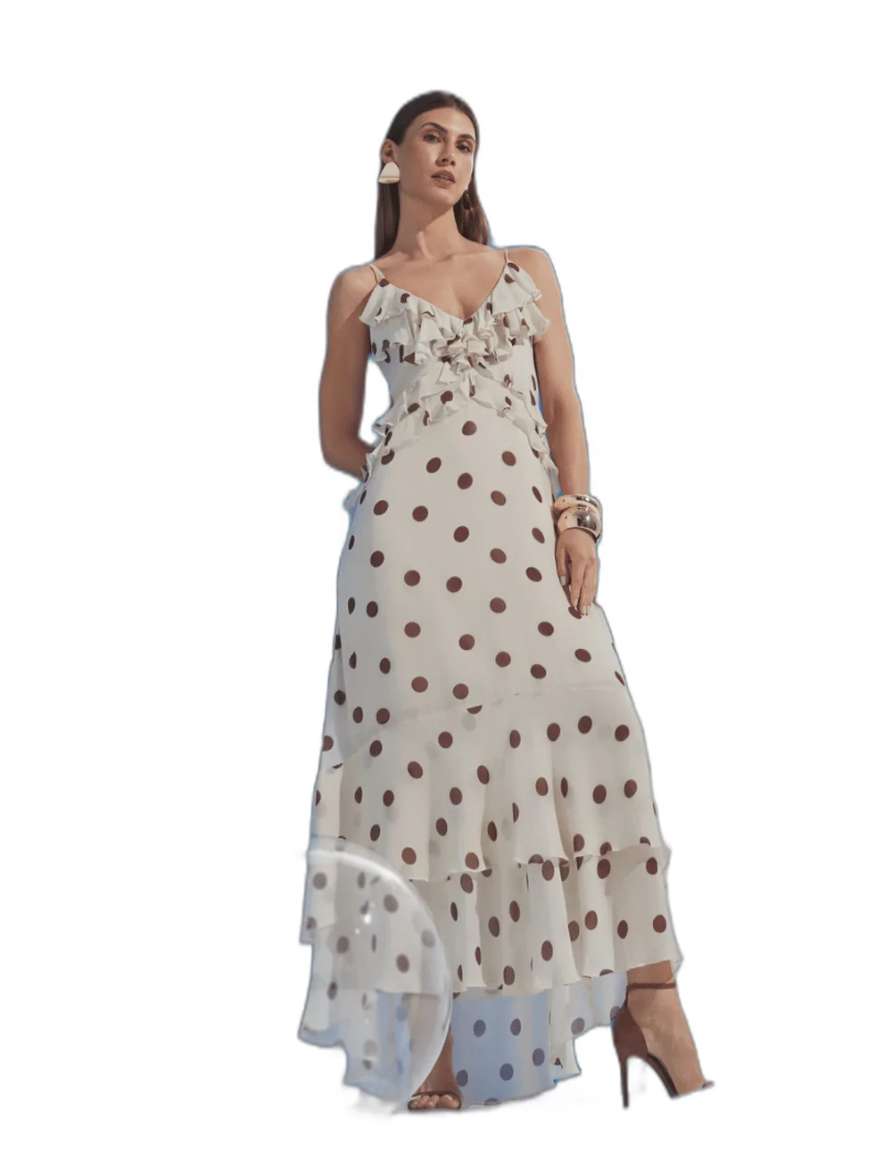 Vestido Samira, na modelo