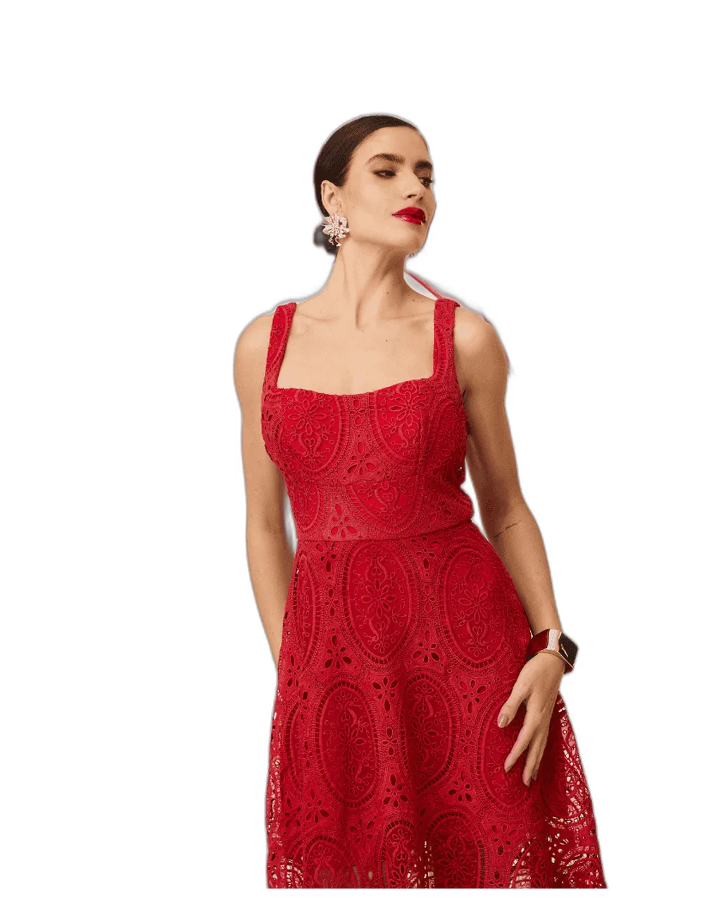 Vestido Alicia, na modelo